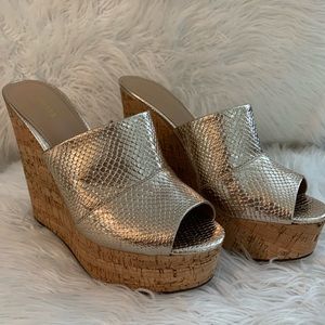 Gold wedges from Express